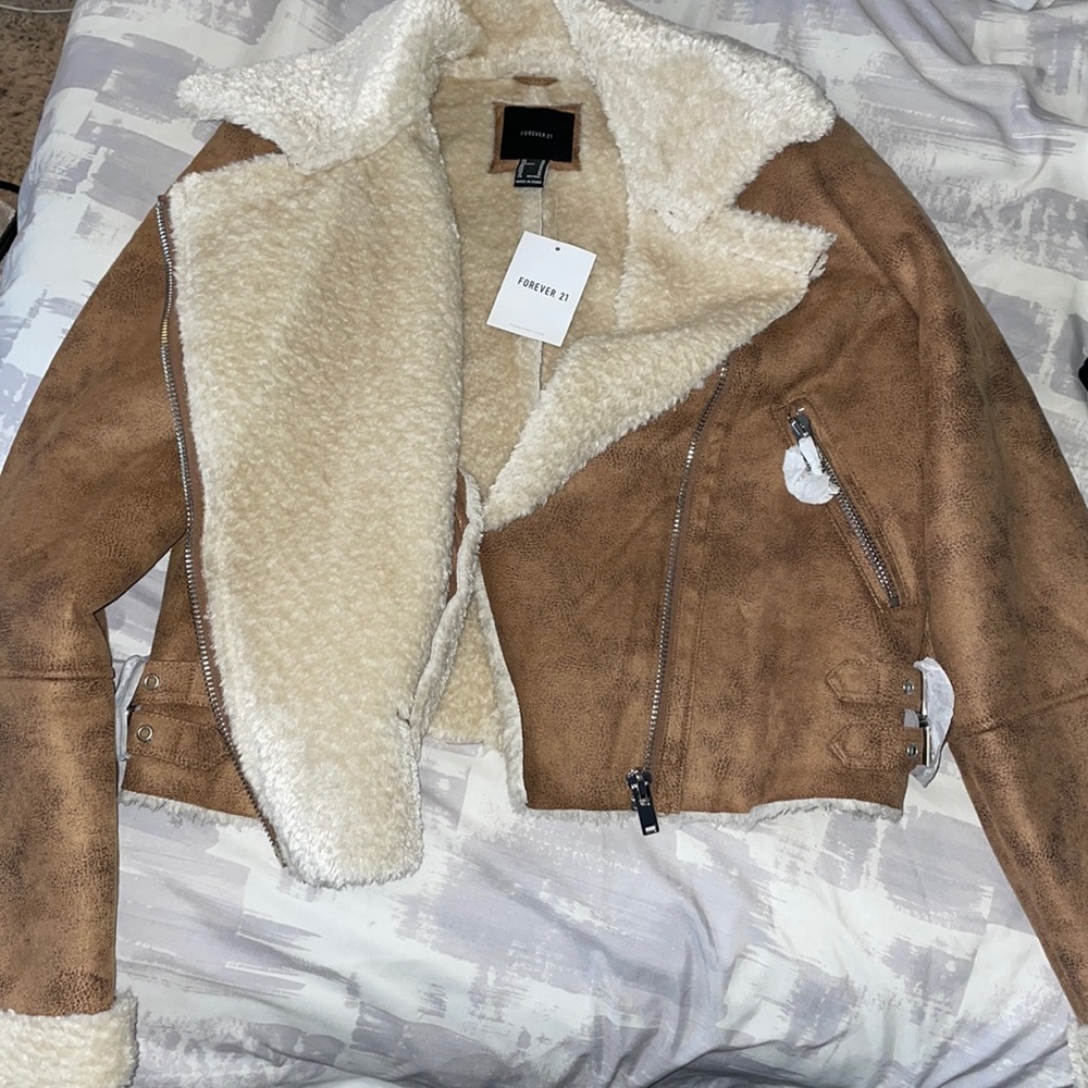NWT Forever 21 Faux Suede Jacket
